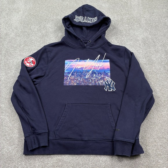 New York Yankees MLB Hoodie Women's Size L Navy Blue Pro Standard - Picture 1 of 11
